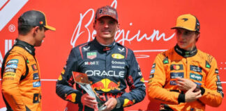 Verstappen edges McLaren duo in Belgian Grand Prix thriller as Piastri, Norris fall just short Red Bull driver Max Verstappen fended off close competition from Lando Norris and Oscar Piastri to win the Belgian Grand Prix.