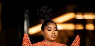 Veekee James is revolutionising Edo bridal fashion in this look Veekee James