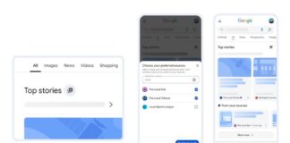 Google adds Preferred Sources in Search