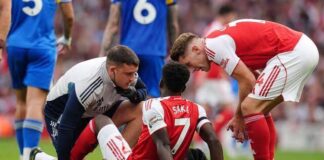 Arteta confirms injury concerns as Odegaard and Saka limp off in Leeds rout Arsenal manager Mikel Arteta has provided injury updates on Martin Odegaard and Bukayo Saka.