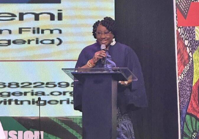 Funke Salako Funke Salako represented NOA DG Lanre Issa-Onilu