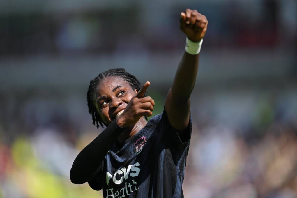 Gift Monday bagged the fastest hat-trick from kickoff in NWSL history. The Nigerian is now the second player in Washington Spirit history to net a league hat-trick.