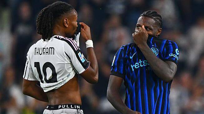 Thuram brothers both scored in the Derby d’Italia, but Juventus edged Inter Milan 4-3 in a breathtaking Serie A thriller. (Image: BBC)