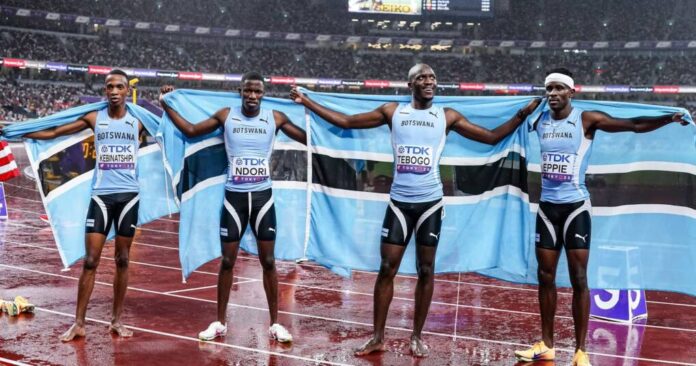Botswana declares national holiday after historic 4x400m gold at Tokyo World Championships