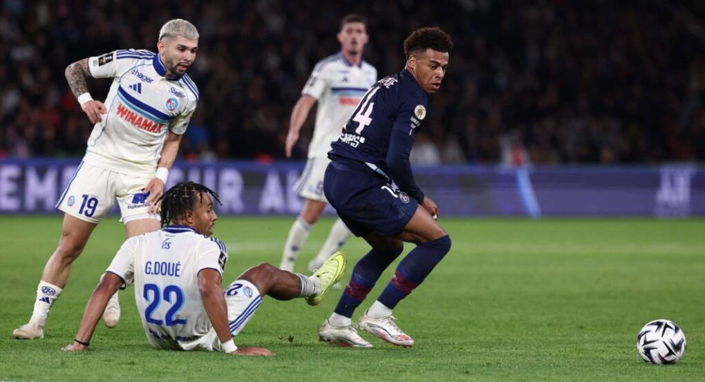 PSG fought back from 3-1 down to draw 3-3 with Strasbourg, keeping their Ligue 1 lead after a breathtaking contest.