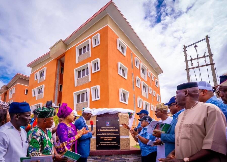 Governor Babajide Sanwo-Olu commissioning 420-unit Ajara housing scheme phase I
