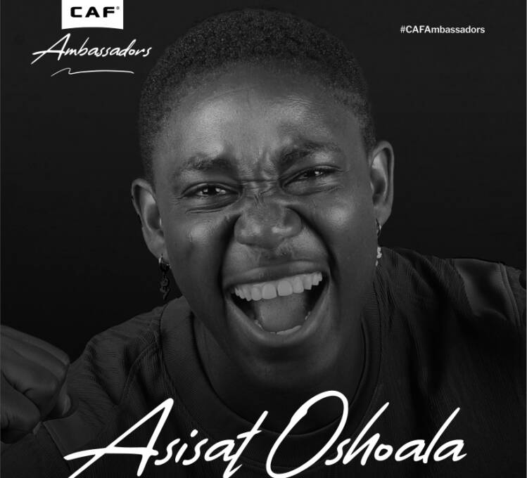Asisat Oshoala joins CAF Ambassadors, celebrating her record-breaking career, six CAF awards, and lasting impact on African football.