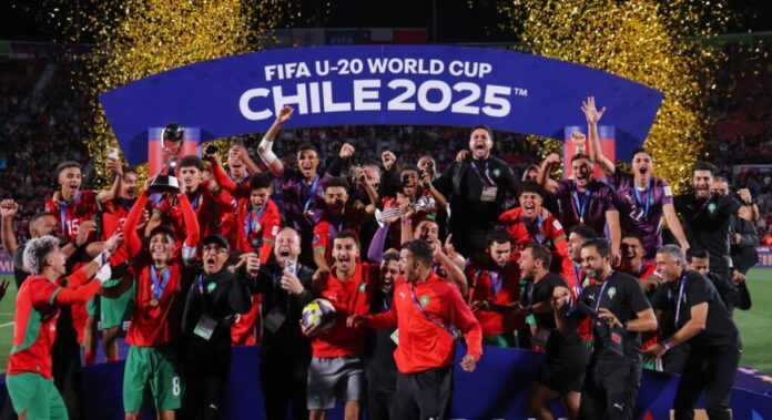 Morocco crowned U20 World Champions after beating Argentina 2-0 in Santiago Yassir Zabiri’s brace seals Morocco’s first-ever FIFA U20 World Cup title with a stunning 2-0 win over Argentina in Santiago.