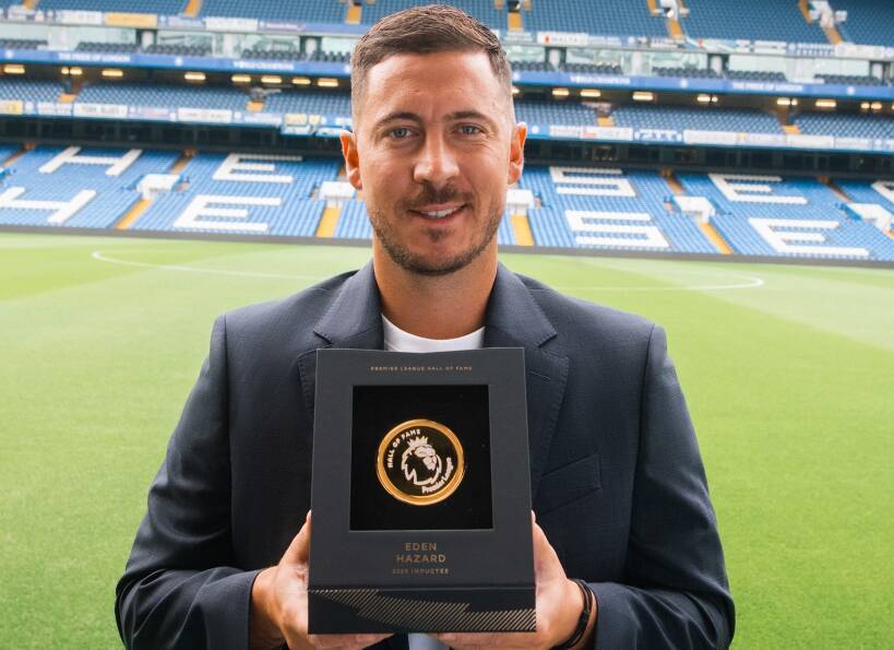 Eden Hazard has been inducted into the Premier League Hall of Fame, honouring his unforgettable Chelsea career and iconic moments in England.