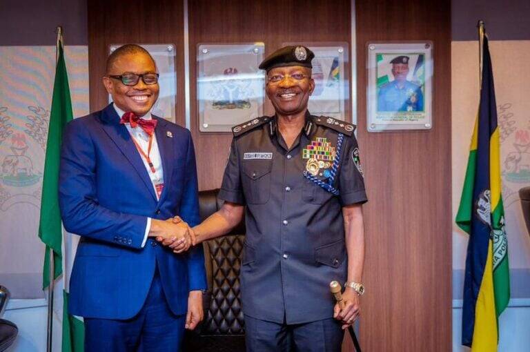 L-R: NBA President Afam Osigwe and IGP Kayode Egbetokun
