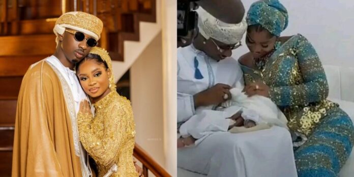 Priscilla Ojo, Juma Jux celebrate son’s 40th Day and naming ceremony Priscilla Ojo, Juma Jux celebrate son’s 40th Day and naming ceremony