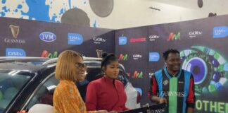 BBNaija S10 winner Imisi Ayanwale receives ₦80m cash, Innoson SUV Big Brother Naija Season 10 winner, Imisi Ayanwale and brand sponsors presenting her prize on Tuesday…Credit: DSTV
