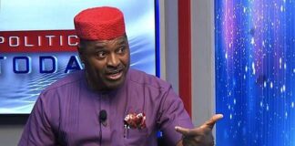 Governor Diri has vacated his seat by leaving PDP – Kenneth Okonkwo tells INEC Kenneth Okonkwo. Photo: Channels Television / X