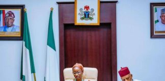 Teenager becomes Nigeria’s ‘vice president for a day,’ calls for stronger support for girls’ education Joy Ogah and Vice President Kashim Shettima. Photo Credit: Stanley Nkwocha /X