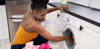 10 home appliances you and your partner must have before saying ‘I do’ – and why they’ll save your marriage A woman using a washing machine/home appliance