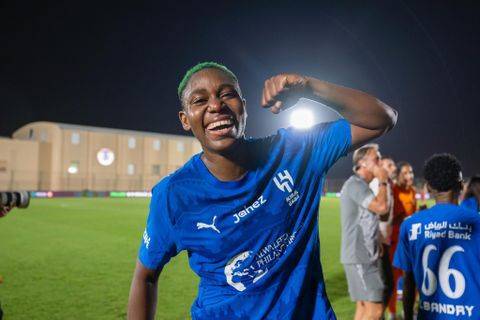 Oshoala Shines Bright: Nigerian Star Wins September Player of the Month in Saudi Arabia