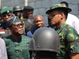 Tension in Abuja as Wike, soldiers face off over ex-naval chief’s contested land