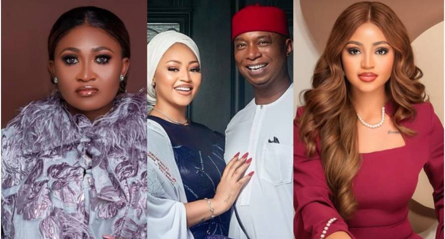 Mary-Njoku-and-Regina-Daniels Mary Njoku x Regina Daniels wirh her estranged husbadnd Ned Nwoko