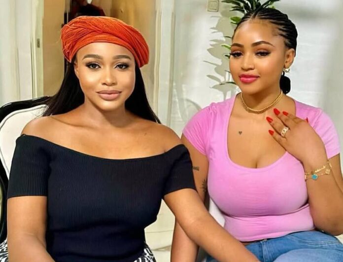 Uche Montana and Regina Daniels