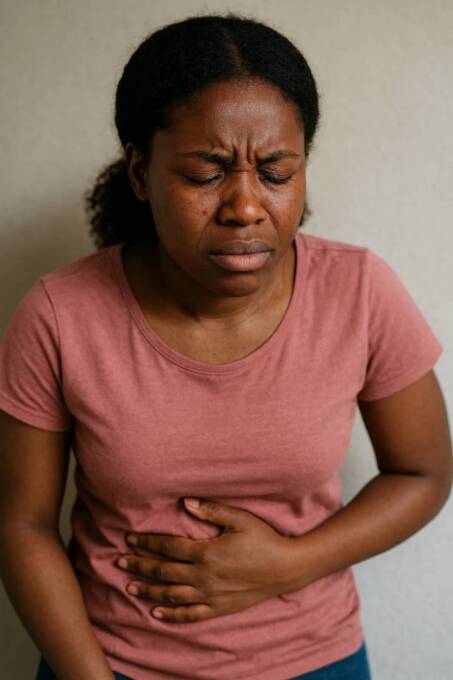 mens pic a woman experiencing menstrual cramps