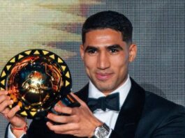 Achraf Hakimi wins 2025 African Player of the Year in Rabat as he targets Afcon glory despite battling injury.