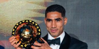 Achraf Hakimi crowned 2025 African Footballer of the Year in Rabat Achraf Hakimi wins 2025 African Player of the Year in Rabat as he targets Afcon glory despite battling injury.