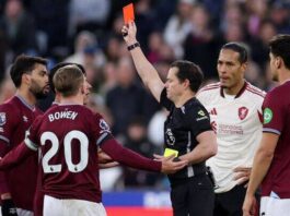 Lucas Paquetá expressed frustration over the lack of support from teammates and staff after receiving a controversial red card in West Ham’s clash with Liverpool.
