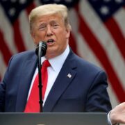 the image shows the President of U.S.A, Donald Trump and