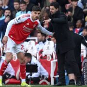 Kai Havertz and Mikel Arteta