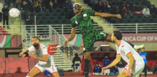 Nigeria survive late scare to defeat Tunisia and reach AFCON 2025 last 16 Nigeria beat Tunisia 3-2 in Fez to reach AFCON 2025 last 16 (Image: Elegbete TV/Radio)