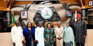 HCSF charges new PS on ethical leadership, digital transformation Didi Walson-Jack with others