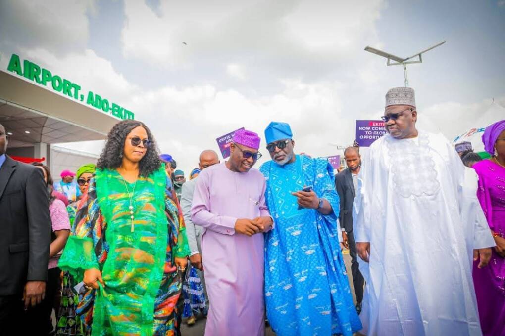 Ekiti State Governor Biodun Oyebanji with dignitaries