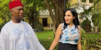 Ned Nwoko commends fifth wife, Laila Charani for staying away from social media drama Ned Nwoko and Laila Charani