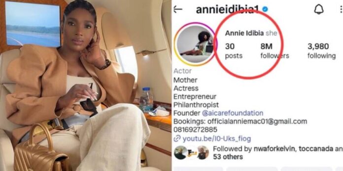 Annie changes surname back to Idibia amid 2baba, Natasha saga