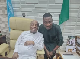 Bishop Oyedepo with Pastor Komaiyi