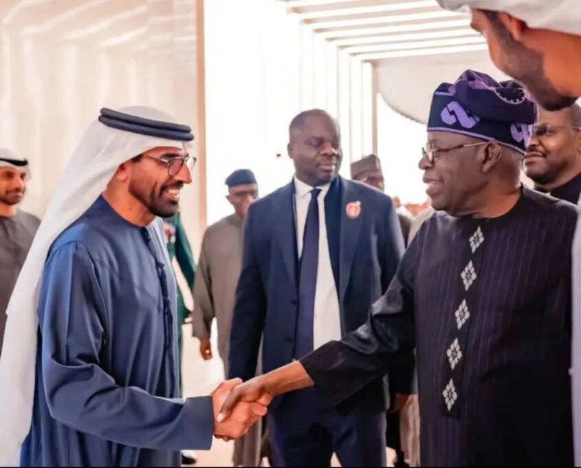 Tinubu touches down in Abu Dhabi for 2026 ADSW