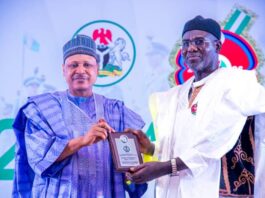 Minister of Information and National Orientation Mohammed Idris representing the FG to present awards to military personnel