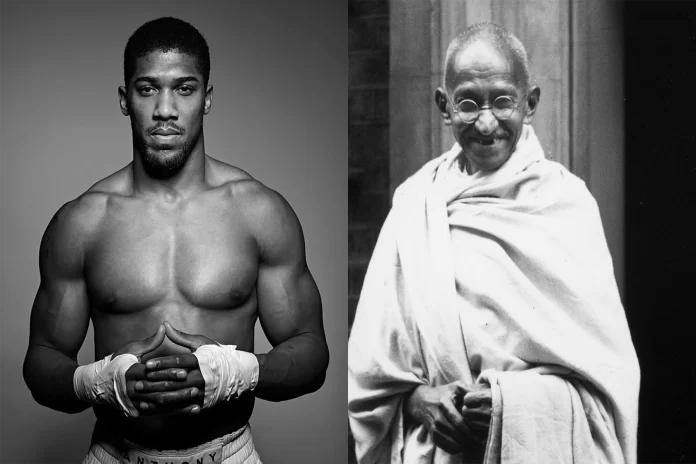 From Gandhi to Joshua: The Uneasy Divide Between Faith and Religion Anthony Joshua x Ghandi