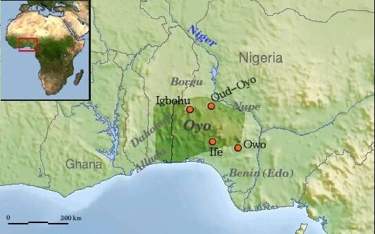 Oyo, power, and the limits of ancestral glory Map of the old Oyo empire