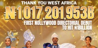 Toyin Abraham’s ‘Oversabi Aunty’ hits ₦1bn at box office