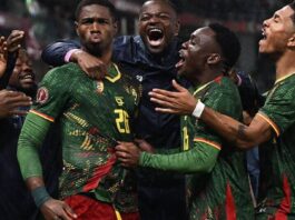 Cameroon edge South Africa 2-1 to reach the AFCON 2025 quarter-finals.
