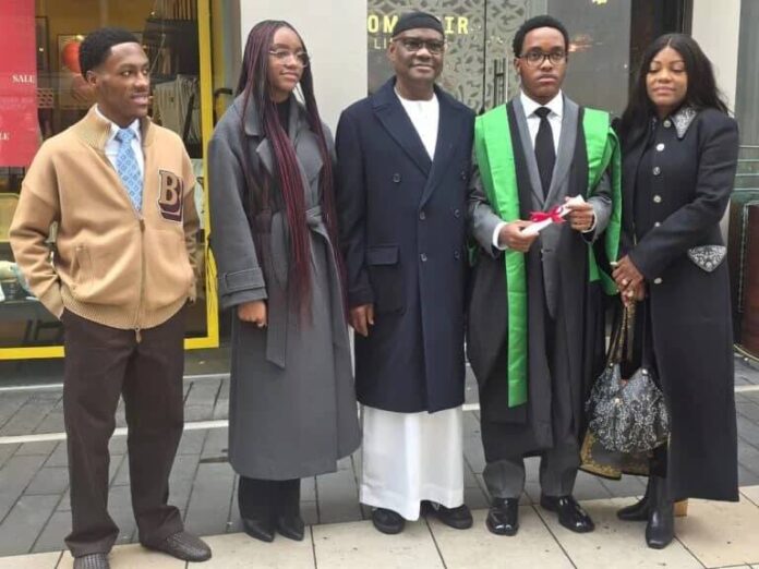 Wike’s son graduates with Master’s degree from King’s College London