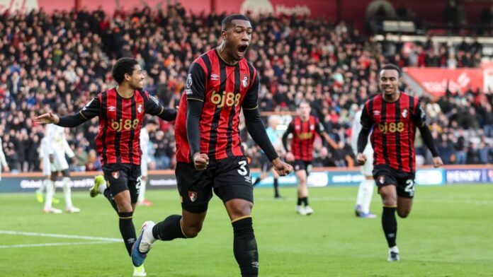 Bournemouth hold Aston Villa to 1-1 draw, with Rayan and Rogers netting for either side.
