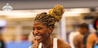 Adeshina’s 1.96m vault shatters Big 12 indoor championship record Temitope Adeshina wins Big 12 high jump with championship record