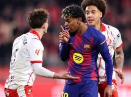 Girona stun Barcelona in hot derby as Yamal’s penalty miss proves costly Spanish winger Lamine Yamal lost a penalty in Barcelona's 2-1 loss to Girona.