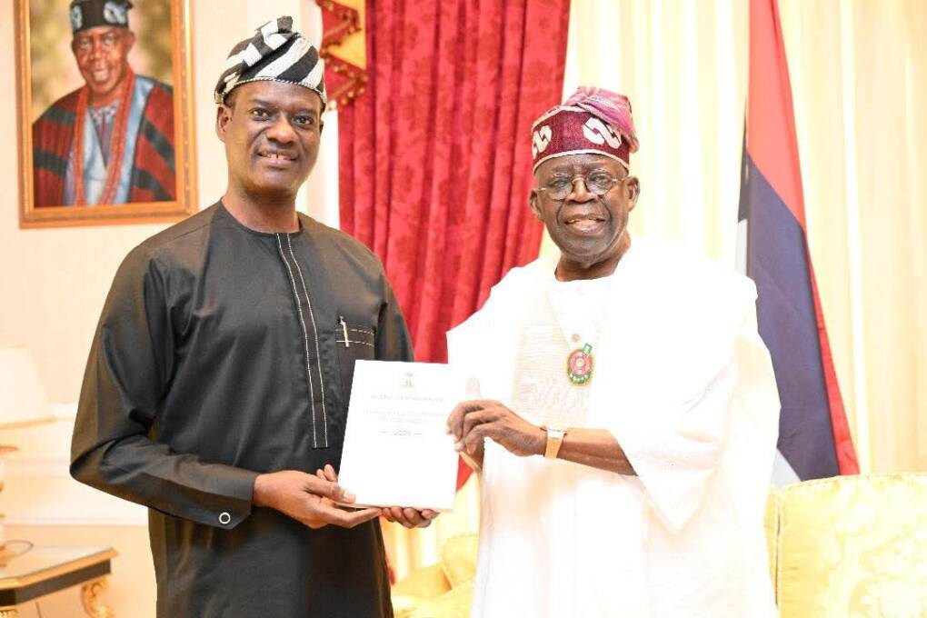 Bola Tinubu and Taiwo Oyedele