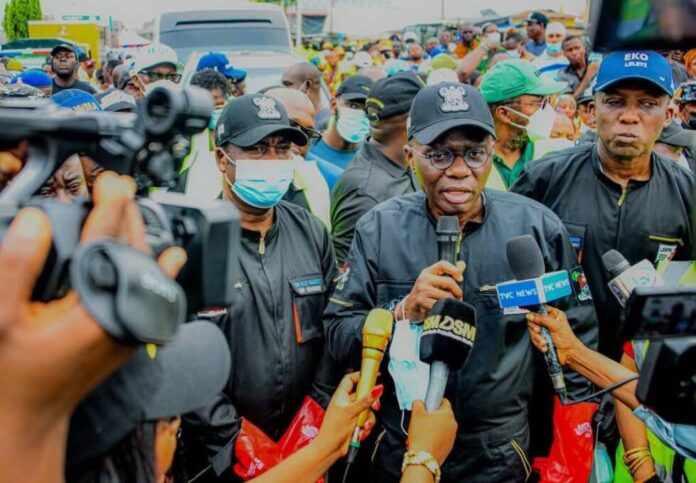 Lagos govt revives monthly environmental sanitation exercise Lagos State Governor Babajide Sanwo-Olu and others