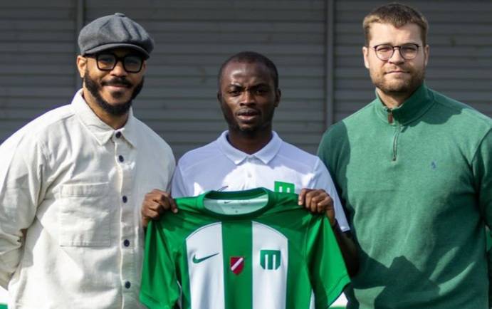 HEWekc5XEAAyAfa Raheem Suleiman has officially left Sporting Lagos.