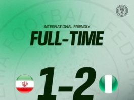 Super Eagles secure 2-1 victory against Iran