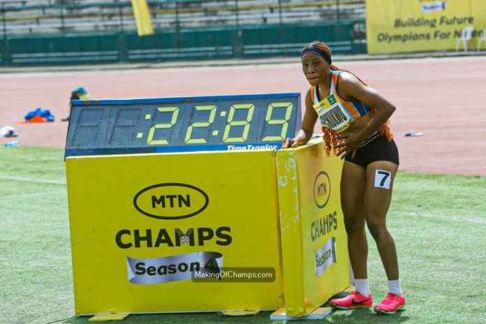 Nigerian teen runs fastest 200m on home soil since 2021 Ezechukwu hits Commonwealth Games standard in 200m